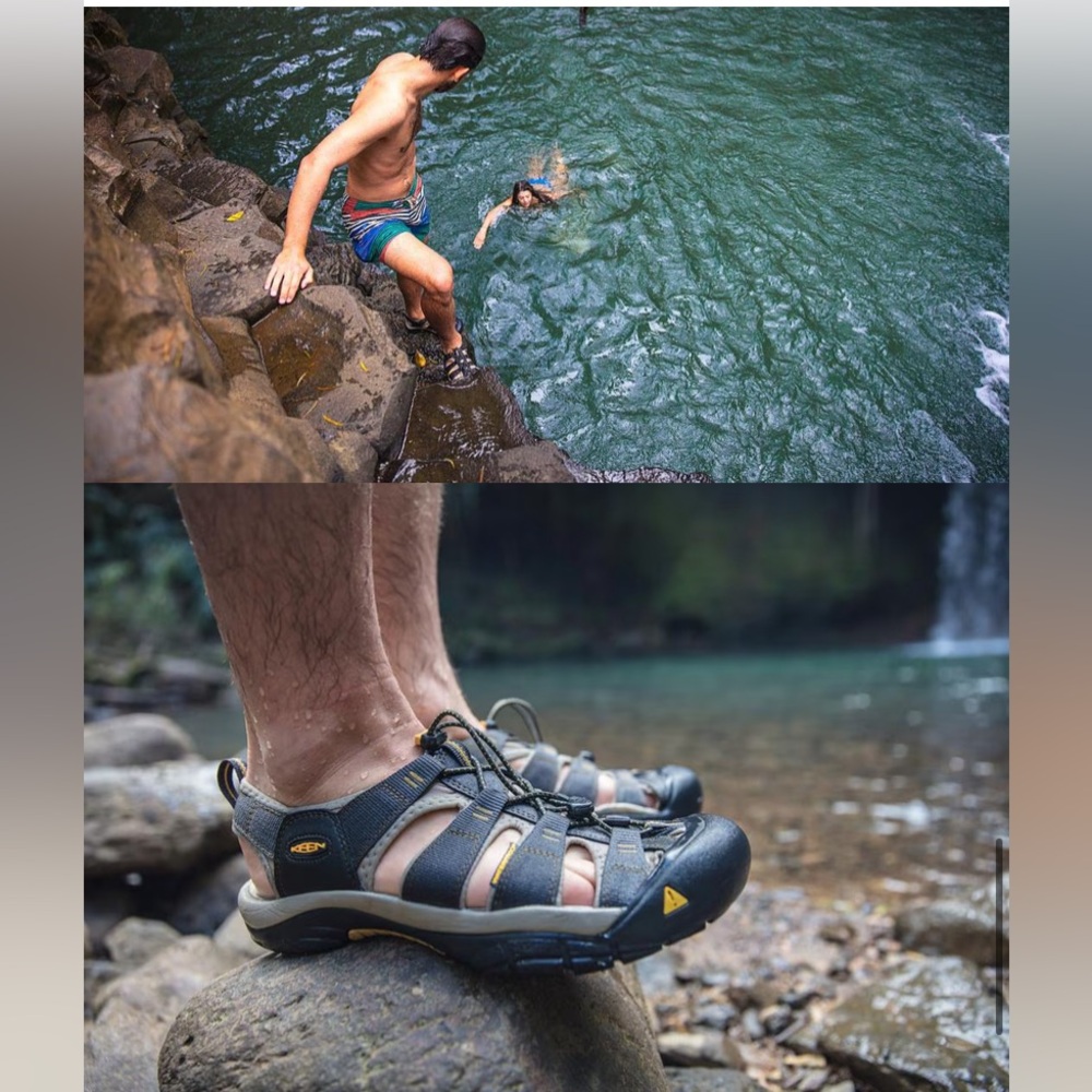 Keen Newport H2 Waterproof Hiking Kayaking Outdoor Sandals Shoes Mens 13 Black - Picture 11 of 12